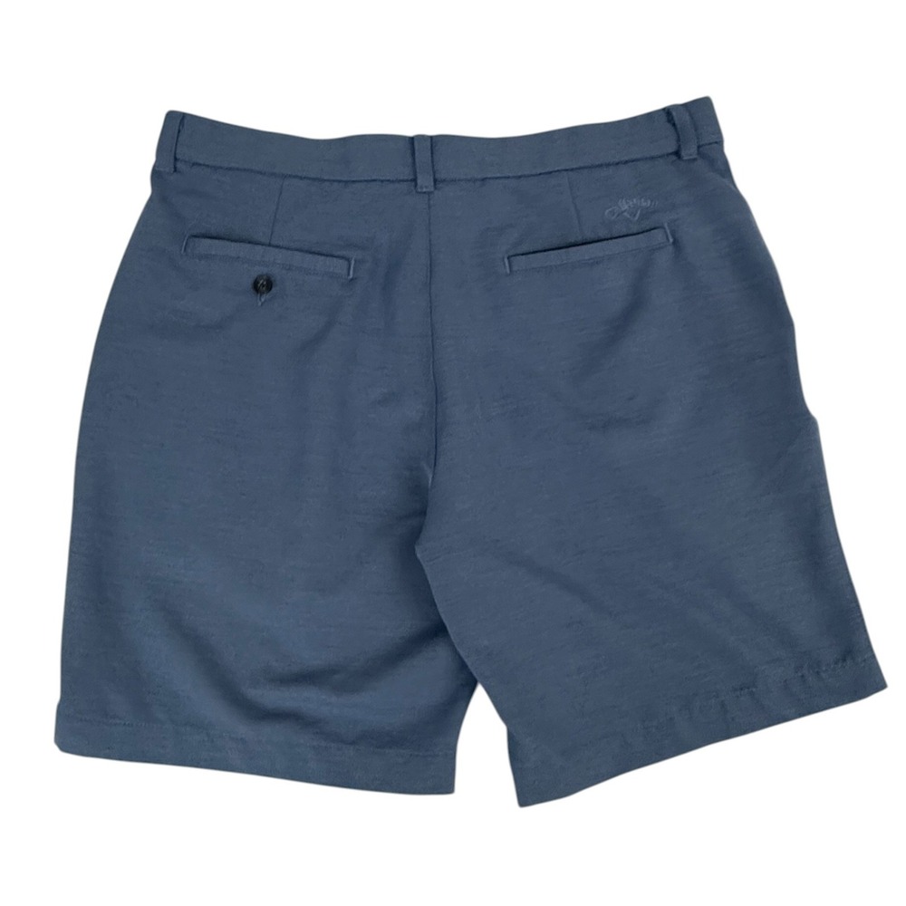 Callaway Mens Performance Stretch Golf Shorts Moisture Wick Size 36 Blue Heather